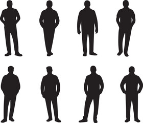 man, pose, action, walk, run, stand, jump, stretch, silhouette, profile, figure, head, side, front, back, sit, jog