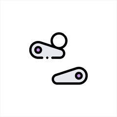 vector illustration of a car key