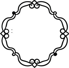 decorative frame with floral ornament