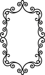 frame with floral ornament