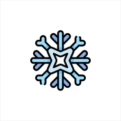 vector snowflake icon