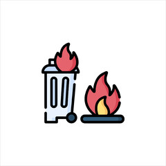 vector fire icon
