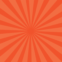 Retro Sunburst Background in Peachy Coral Tones
