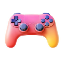 Gradient Game Controller: A vibrant, gradient-colored game controller, ready for action, with a modern design that offers a seamless gaming experience.