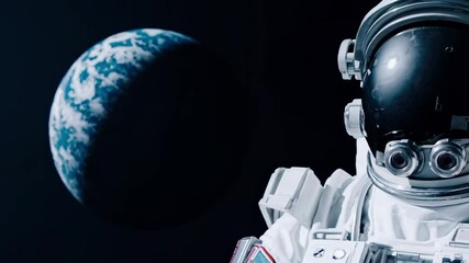 Astronaut celebrates space exploration success