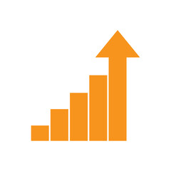growth arrow progress icon