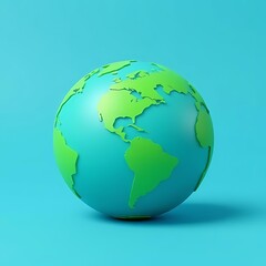 Fototapeta premium green earth globe