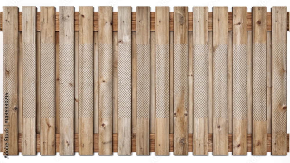 Poster Rustic Wooden Planks with Subtle Checkered Pattern Overlay, Ideal for Design Projects and Backgrounds