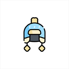blue robot vector illustration
