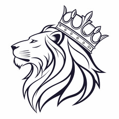 Lion Face Logo Vector Design