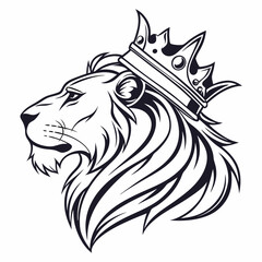 Lion Face Logo Vector Design