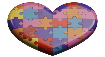 Heart's Mosaic AI Generated