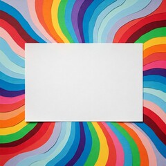 Colorful Paper Background with Curved Lines Graphic Design Moc up copy space