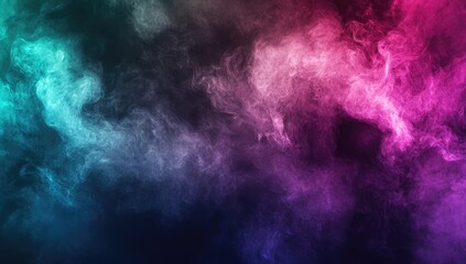 Abstract smoke art with vibrant colors
