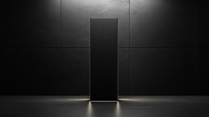 Dark Monolith in a Black Room