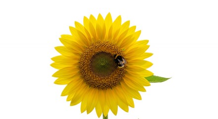 Obraz premium Sunflower with Bee