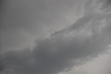 moody gray rain clouds texture photo for wallpaper backgrounds, dramatic stormy sky with soft transitions and depth