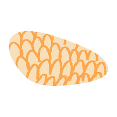 Abstract paper cutout shapes, organic geometric figures inspired, colorful summer texture, creative kid friendly design. Flat vector illustration isolated on white background.