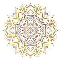 Circular pattern in the form of a mandala. Henna tattoo mandala. Mehndi style. Decorative pattern in oriental style. Coloring book page.