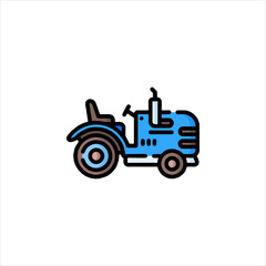 tractor isolated on white background