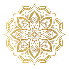 Circular pattern in the form of a mandala. Henna tattoo mandala. Mehndi style. Decorative pattern in oriental style. Coloring book page.