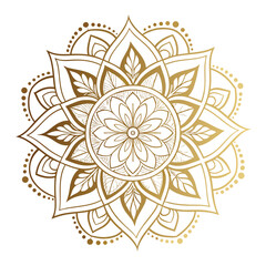 Circular pattern in the form of a mandala. Henna tattoo mandala. Mehndi style. Decorative pattern in oriental style. Coloring book page.