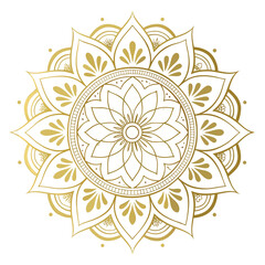 Circular pattern in the form of a mandala. Henna tattoo mandala. Mehndi style. Decorative pattern in oriental style. Coloring book page.