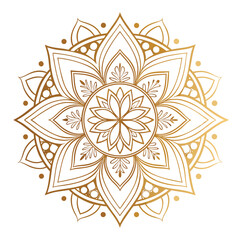 Circular pattern in the form of a mandala. Henna tattoo mandala. Mehndi style. Decorative pattern in oriental style. Coloring book page.