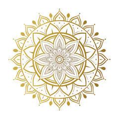 Circular pattern in the form of a mandala. Henna tattoo mandala. Mehndi style. Decorative pattern in oriental style. Coloring book page.