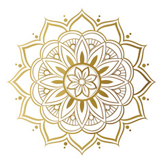 Circular pattern in the form of a mandala. Henna tattoo mandala. Mehndi style. Decorative pattern in oriental style. Coloring book page.