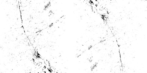 White and black sketch grunge backgrounds to create a distressed grain effect. rough urban texture vector. damaged crack and scratch dust wall texture. black splash on transparent background.