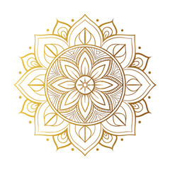 Circular pattern in the form of a mandala. Henna tattoo mandala. Mehndi style. Decorative pattern in oriental style. Coloring book page.