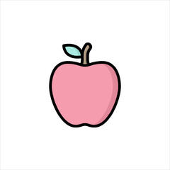 red apple vector illustration