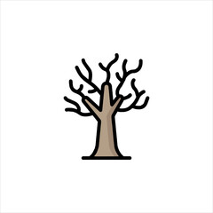 vector tree silhouette