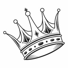 Crown Logo - Royal Emblem, Luxury Vector Design, Gold King Symbol
