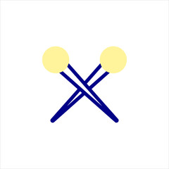 vector illustration of a tennis racket