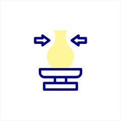 vector illustration of a blue chair