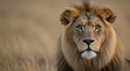 Fototapeta premium Lion Portrait in the Wild