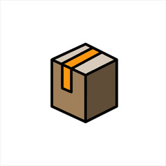 vector illustration of a cube