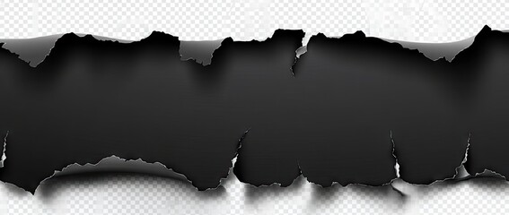 Ripped Black Paper Graphic