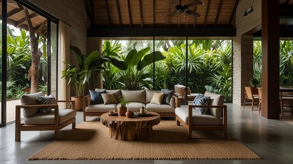 Fototapeta premium tropical resort hotel resort