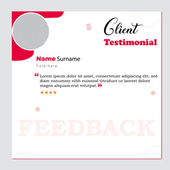 Testimonial design AS