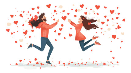 vector illustration of a dancing girl