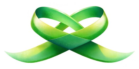 Emblem of Hope and Support: A stylized ribbon of entwined design conveys the spirit of solidarity, raising awareness with this symbol.