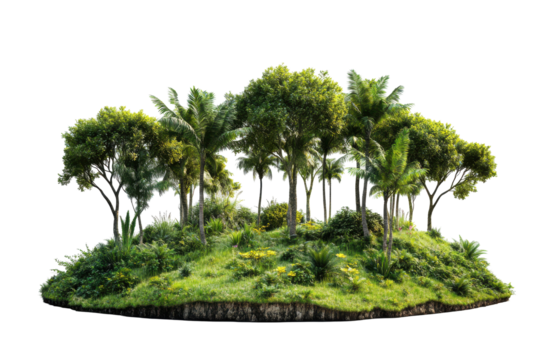 Explore a tropical island with vibrant trees and sunny beaches for the ultimate summer holiday