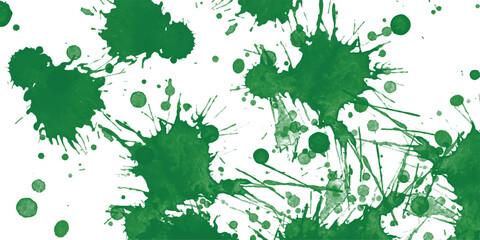 Vector set of ink splashes blots splatter collection grunge design element and art messy backdrop color dirty liquid shape spatter colorful and black silhouette illustration. Textured seamless pattern