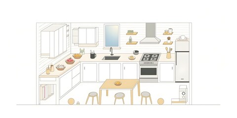 Simple kitchen design