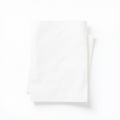 White Paper Sheets: Clean Folded Paper Stack for Printing Writing or Creative Projects