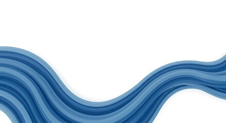 Fototapeta premium Azure Undulation AI Generated