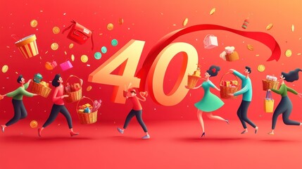 Celebrating forty years of joyful consumer activity.